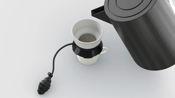 Bei der Kaffeemaschine cuptimo wird durch eine Handpumpe Unterdruck bzw. Vakuum erzeugt durch welches der Kaffee beschleunigt durch den Filterkuchen gezogen wird. Dadurch wird der Kaffee gleichmäßiger extrahiert und Überextraktion vermieden.